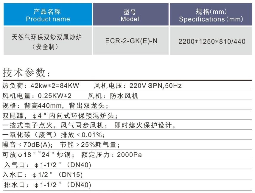 燃氣雙炒雙尾炒爐1